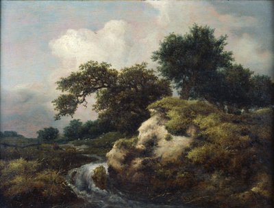 Landscape with Dune and Small Waterfall by Jacob van Ruisdael