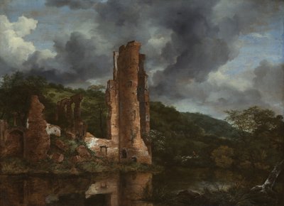 Landscape with the Ruins of the Castle of Egmond, 1650-55 by Jacob van Ruisdael