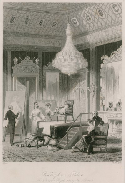 The Princess Royal Sitting for a Portrait at Buckingham Palace by Jacob van der Heyden