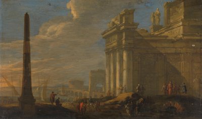 Italian Harbor View by Jacob van der Ulft