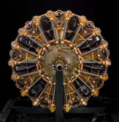 Jacobs Pratt & Whitney Wasp Jr. R-985-AN5, Radial 9 Engine, ca. 1940 by Jacobs Aircraft Engine Company