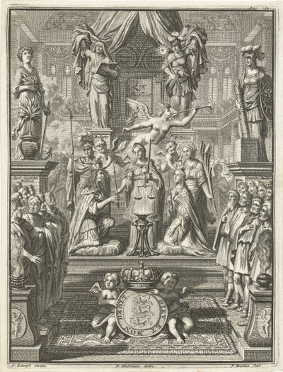 Coronation of William III and Mary Stuart, 1689 by Jacobus Baptist