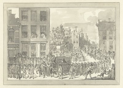 Funeral Procession of Wolter Jan Gerrit Baron Bentinck in Amsterdam, 28 August 1781 by Jacobus Buys