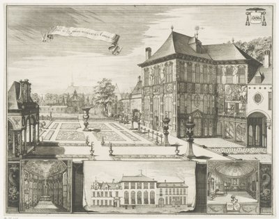 View of the Rubens House in Antwerp by Jacobus Harrewijn