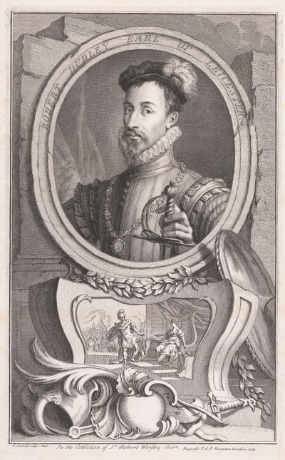Robert Dudley, Earl of Leicester by Jacobus Houbraken