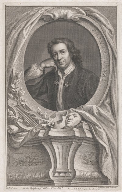 Thomas Otway by Jacobus Houbraken