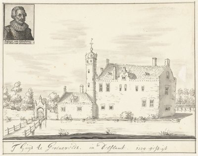 Castle Groenevelt in Delfland by Jacobus Stellingwerff