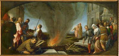 Tamar is Led to the Stake by Jacopo (1510-92) Bassano