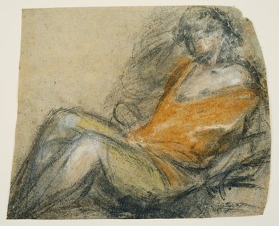 Study of a Recumbent Figure, c.1567 by Jacopo (1510 92) Bassano