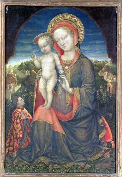 The Madonna of Humility Adored by Leonello d