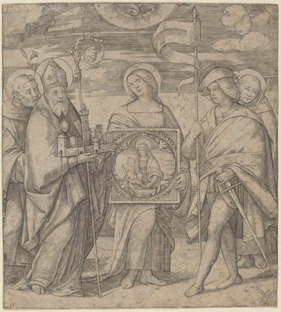 Patron Saints of Bologna by Jacopo Francia