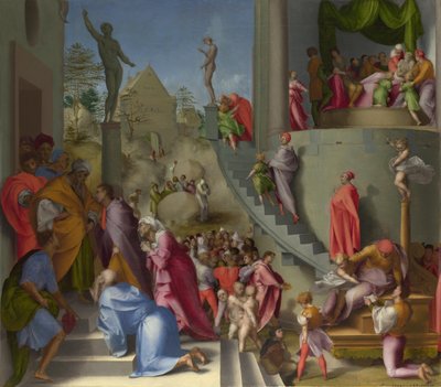 Joseph with Jacob in Egypt from Scenes from the Story of Joseph by Jacopo Pontormo