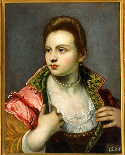 Female Portrait, Prolonged by Jacopo Robusti Tintoretto