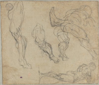 Figures and Legs by Jacopo Robusti Tintoretto