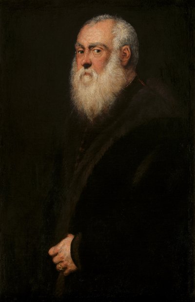Man with a White Beard by Jacopo Robusti Tintoretto