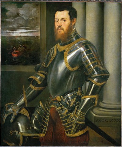 Man with Gold-Damascened Armour by Jacopo Robusti Tintoretto