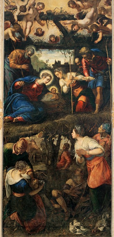 Nativity and Adoration of the Shepherds by Jacopo Robusti Tintoretto