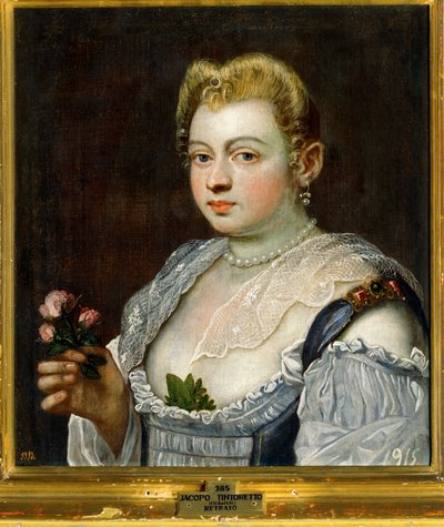Portrait of an Unknown Lady by Jacopo Robusti Tintoretto