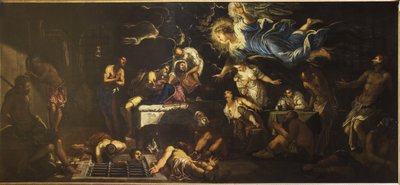 Saint Roch in Prison Visited by an Angel by Jacopo Robusti Tintoretto
