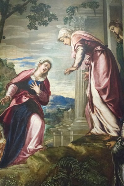 Visitation with Saint Joseph and Saint Zacharias by Jacopo Robusti Tintoretto
