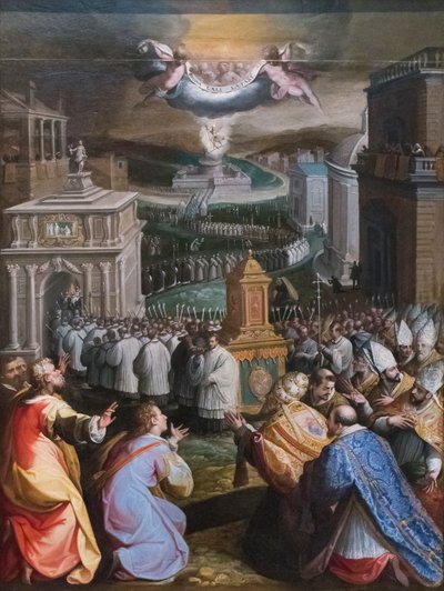 Procession of St Gregory the Great by Jacopo Zucchi