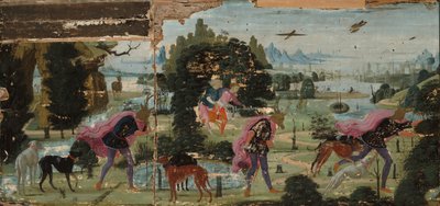 Actaeon Turned into a Stag by Jacopo del Sellaio