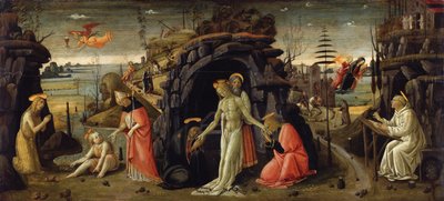 Landscape with Biblical Scenes and Scenes from Saints