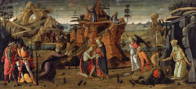 Landscape with Biblical Scenes and Scenes from Saints