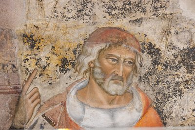 Portrait of Isocrates or Demosthenes, (Detail) by Jacopo di Cione