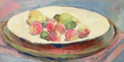 Still life with Peaches and Pears by Jacqueline Marval