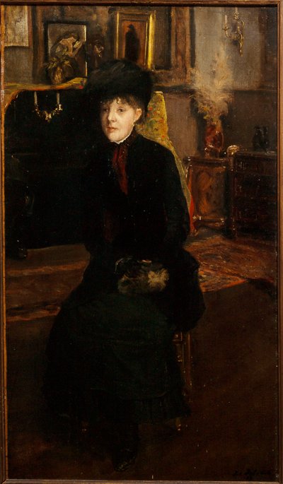 Portrait of Mary Cassatt by Jacques-Emile Blanche
