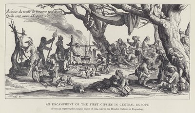 An Encampment of the First Gypsies in Central Europe by Jacques (after) Callot