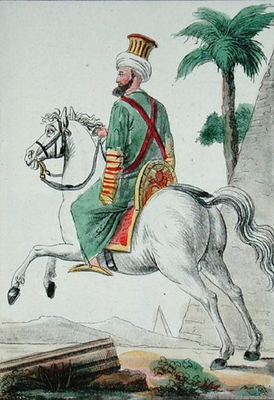 A Mameluk from Cairo in Egypt in 1801, illustration from 