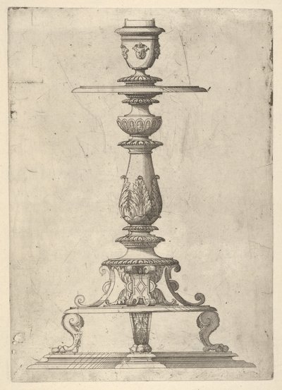 Design for a Candlestick, 1548-49 by Jacques Androuet Du Cerceau