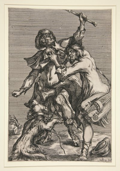 The Beggar and the Street Musician by Jacques Bellange