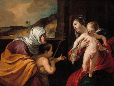 Virgin and Child with Saint Elizabeth and the Infant Saint John the Baptist, 1628-29 by Jacques Blanchard