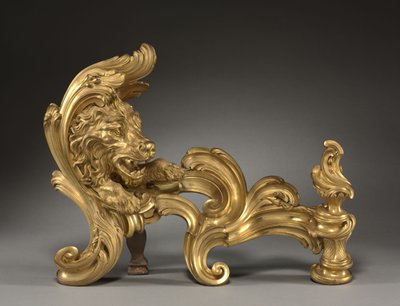 Pair of Andirons by Jacques Caffieri