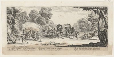 Attack on a Stagecoach, Plate 8 from the Series 