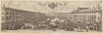 View of Rue Neuve in Nancy by Jacques Callot