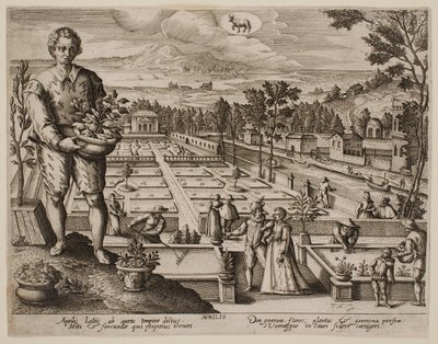 April, from the series “The Months” by Jacques Callot