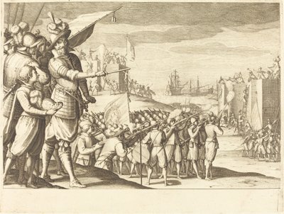 Assault on Two Fortresses by Jacques Callot