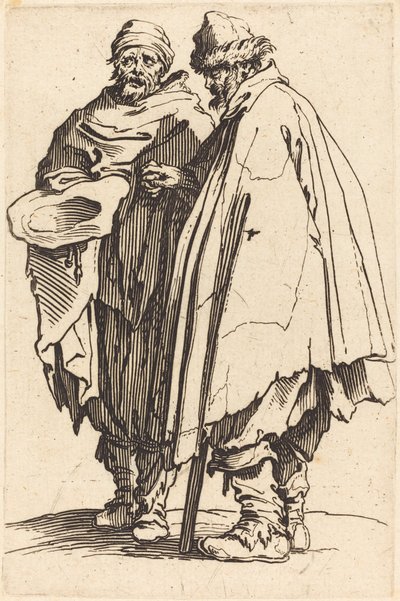 Blind Beggar and Companion by Jacques Callot
