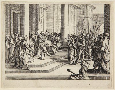 Christ and the Adulteress by Jacques Callot