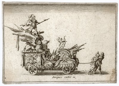 Combat at the Barrier: A Chariot by Jacques Callot