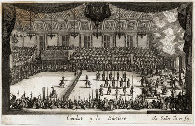 Combat at the Barrier: The Tournament by Jacques Callot