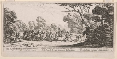 Discovery of the Malefactors, illustration from The Large Miseries of War by Jacques Callot