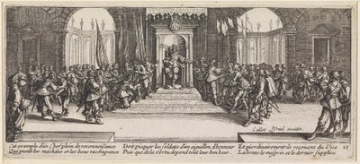 The King Distributes Honors by Jacques Callot