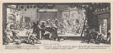 The Plundering by Jacques Callot