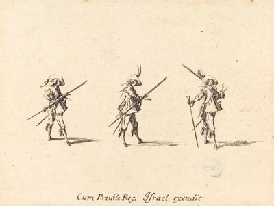 Drill with the Musket by Jacques Callot