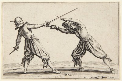 Duel with Swords and Daggers by Jacques Callot